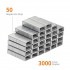 Denzoer No.10 Mini Premium Staples for #10 Staplers, 1000 pcs Per Box, Pack of 3 Boxes, 3000 pcs in Total, Silver 